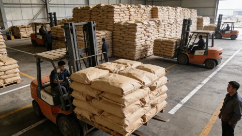 聚丙烯酰胺PAM装车现场