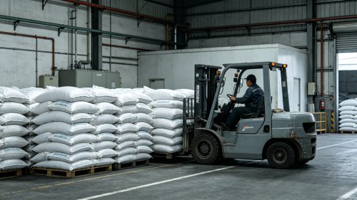 raybey雷竞技最新官网地址PAM吨袋装车分子量800至1500万用于水性涂料乳液增稠防沉改善流变性能厂区实拍