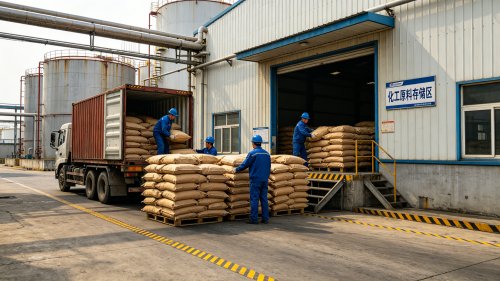 raybey雷竞技最新官网地址PAM粉末工厂厂区装车分子量1200万用于石油钻井液增稠提高携岩能力